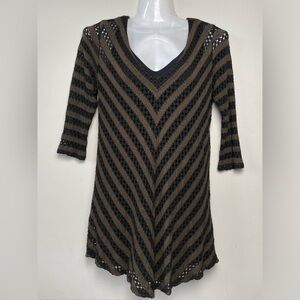 MIRACLE body Slimming Top with Built-in-Shell Lace Sheer women size Medium